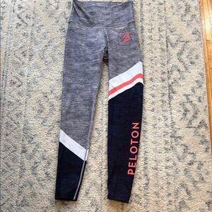 Peloton Gray and Black Leggings